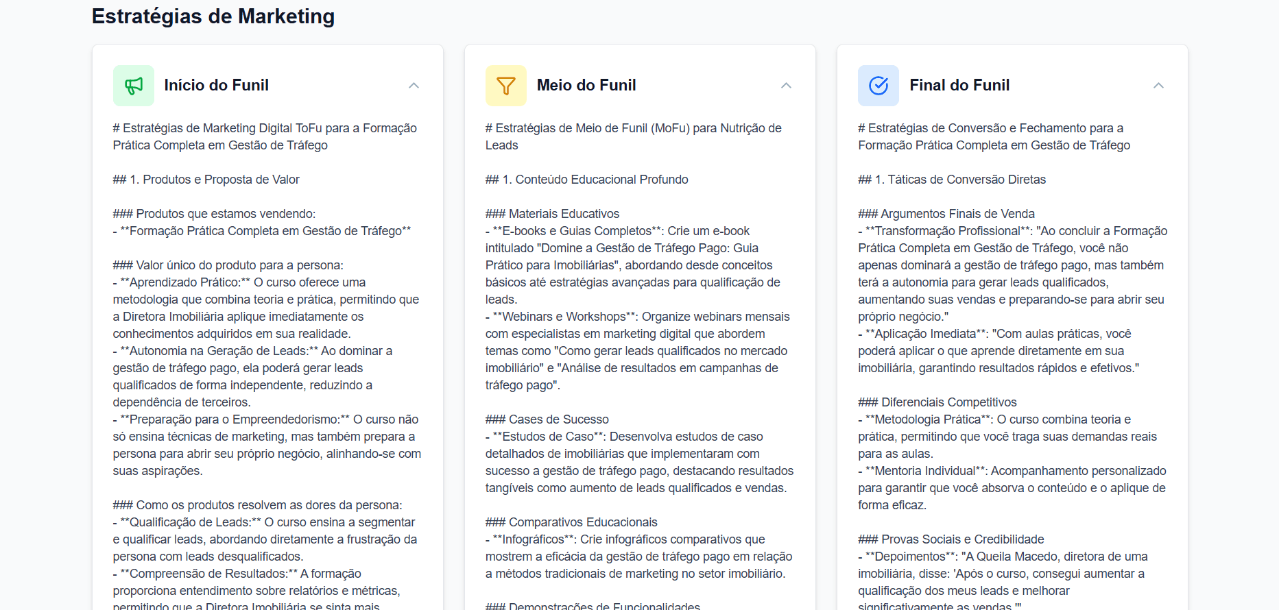 Estratégias de Marketing