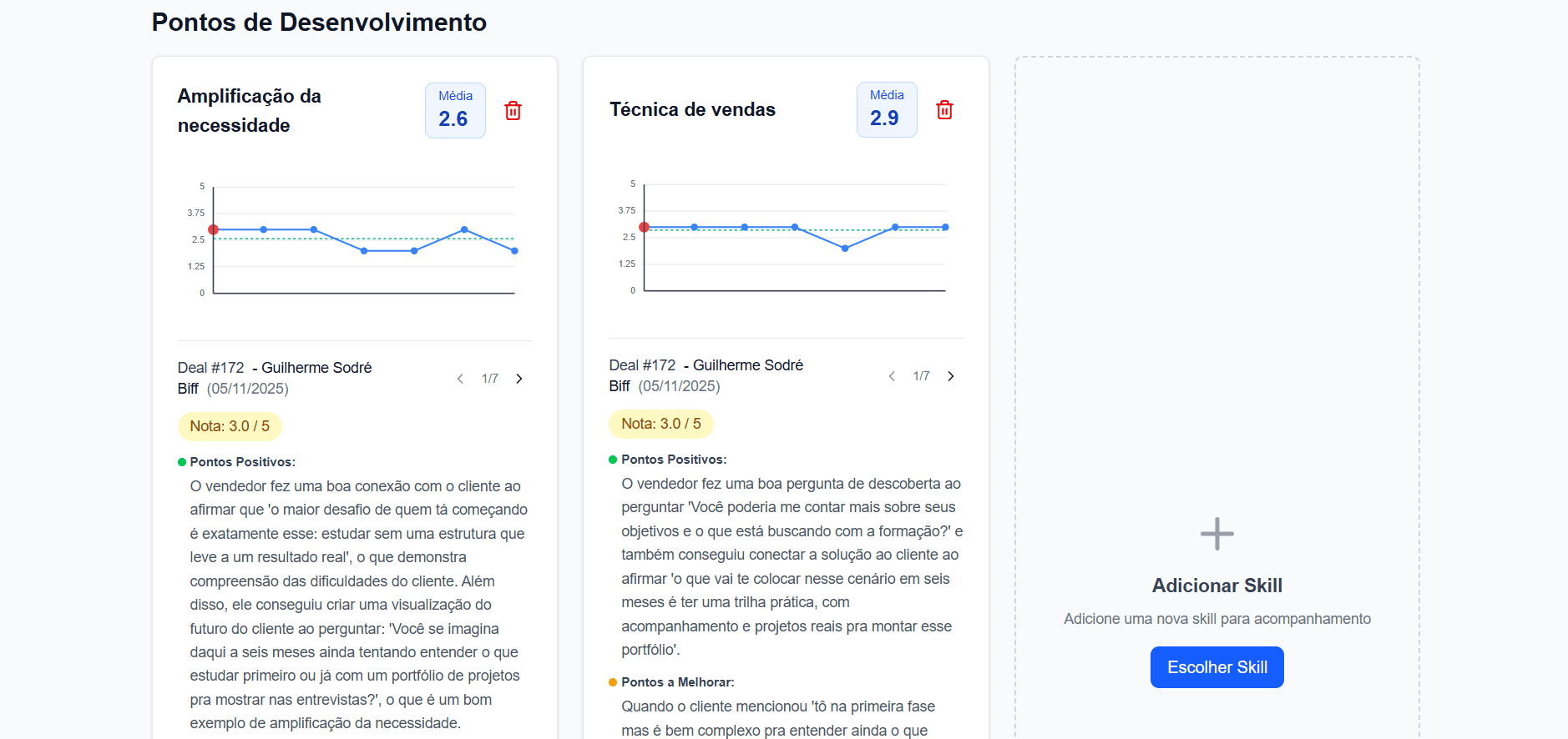 Desenvolvimento de habilidades
